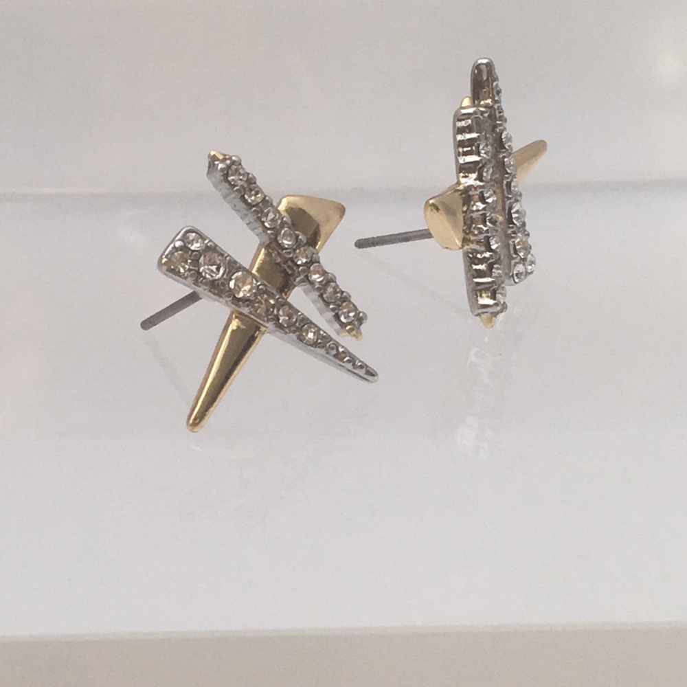 🆕Alexis Bittar Plaid Post Stud Earrings Shards - Picture 5 of 6